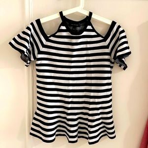 *NEW*Ann Taylor striped off shoulder knit top